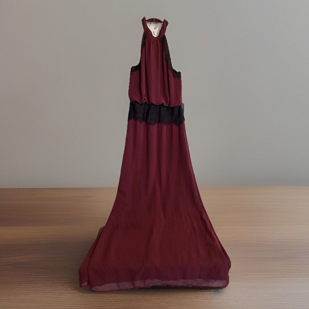 Vintage Maroon Black Forest Fairy Grunge Y2K Witchy Whimsigoth Maxi Forever 21